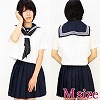 伝統のある女子高セーラー服(夏服) M