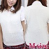 ニットベスト単品 M
