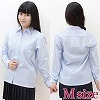 長袖シャツ単品 サックス M