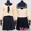 大學付属高等学校のセーラー服(冬服) M